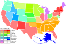 See List of U.S. states by