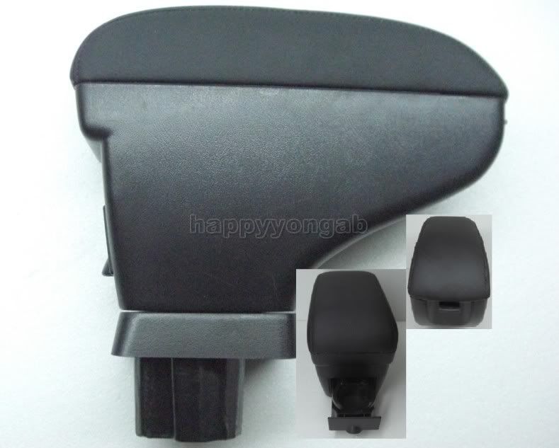Nissan tiida versa center console armrest black leather #5