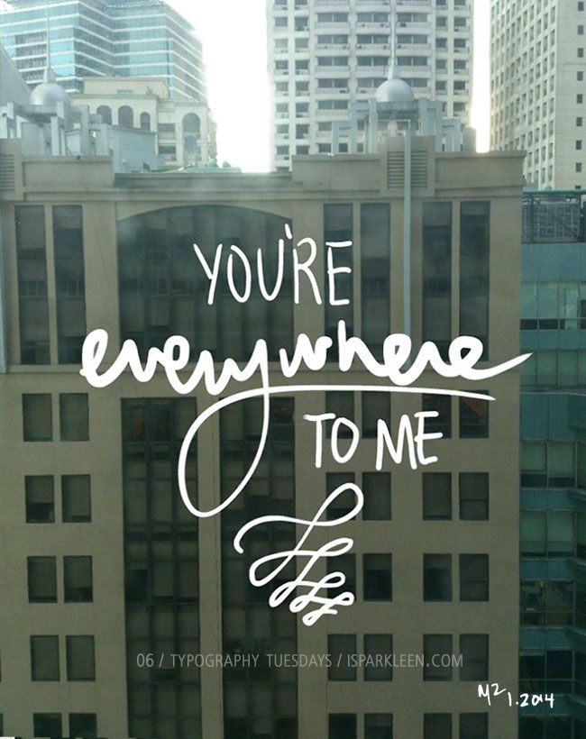 isparkleen typography tuesdays Everywhere Michelle Branch samsung galaxy note snote spen