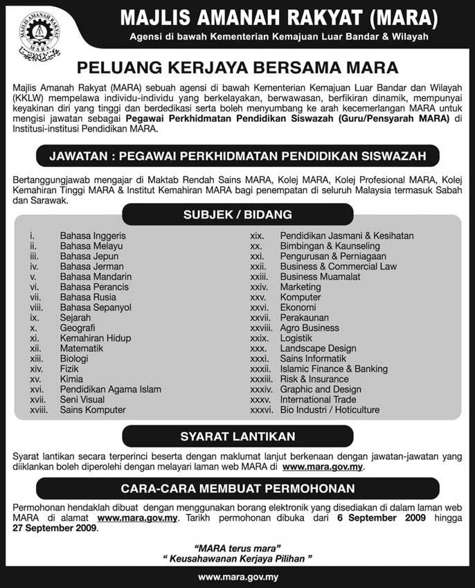 Job in Sabah- Majlis Amanah Rakyat: