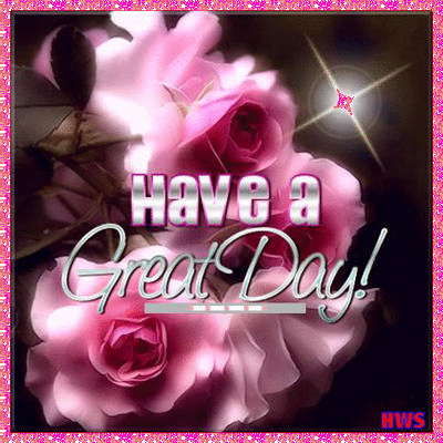Have a great day, animated, with glitter effects