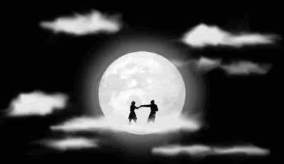 Evening-Dancing in the moon-animated Pictures, Images and Photos