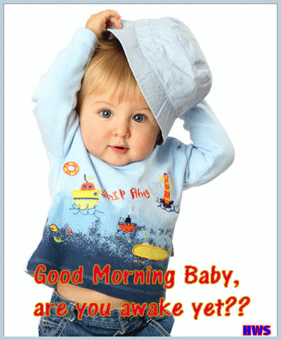 Good Morning Baby, animated Pictures, Images and Photos
