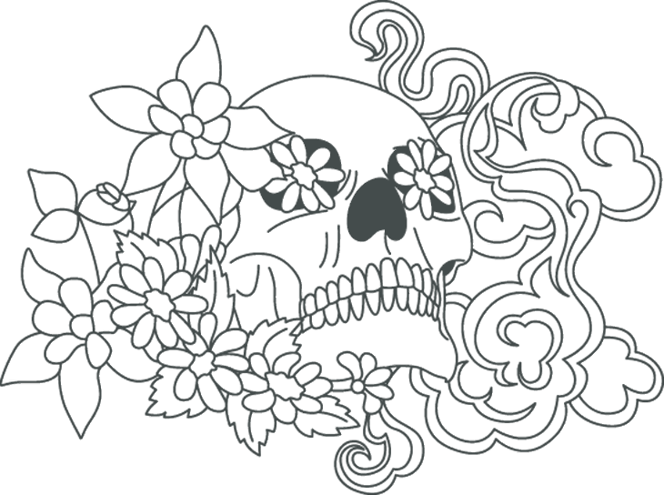 flower-skull-tattoo.gif Skull Flowers
