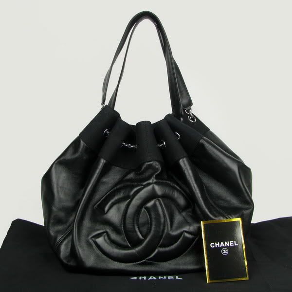 CHANEL black cow leahter bag for $218 -shopyop