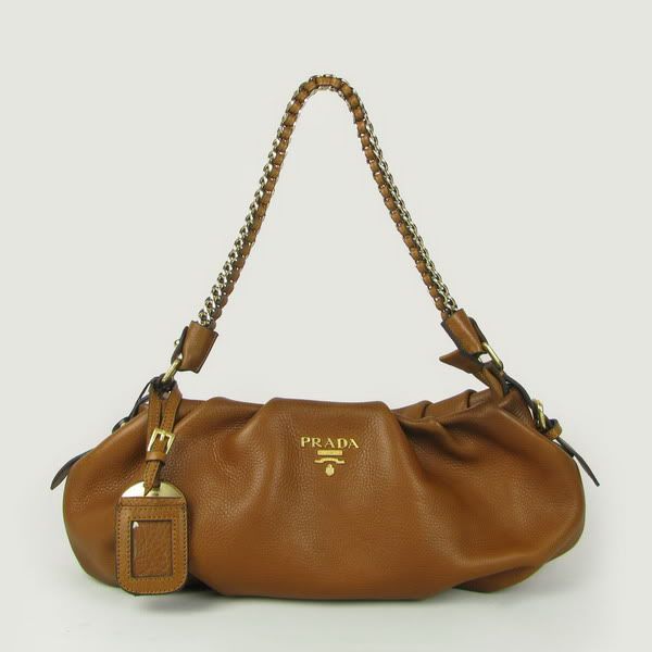 PRADA light coffee cow leather bag for $256 -shopyop