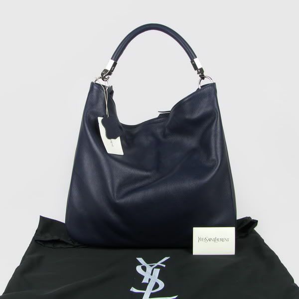 Yves Saint Laurent royalblue cow leather Hobo for $268 -shopyop