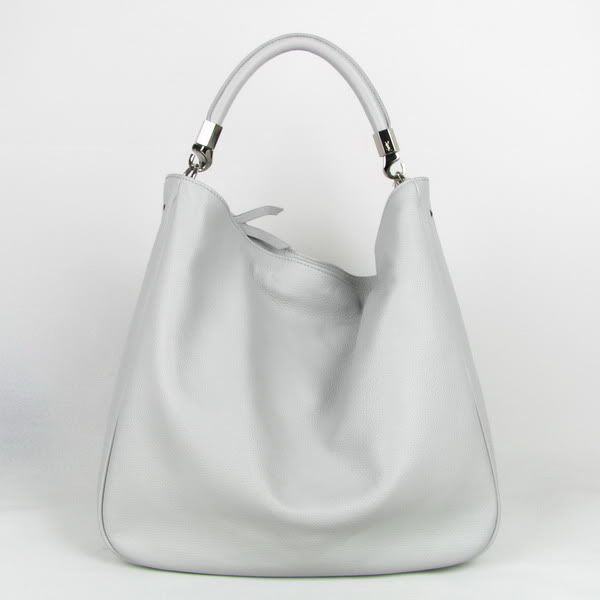 Yves Saint Laurent white cow leather Hobo for $268 -shopyop