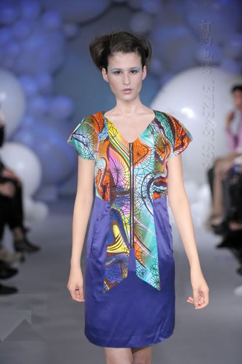 ANNA SUI net printed silk dress for $122 -shopyop
