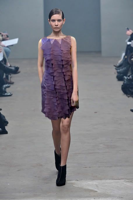 ANNA SUI purple appliques silk dress for $118 -shopyop