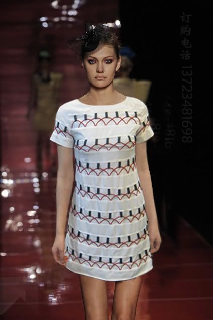 MAXMARA white appliques silk dress for $120 -shopyop