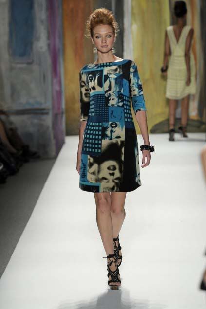 MJ 'head' printed polyster dress for $125 -shopyop