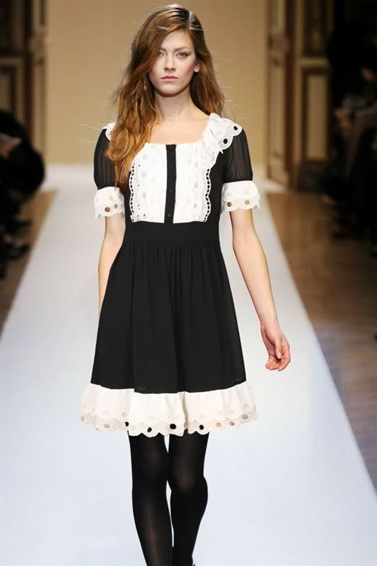 MOSCHINO black mesh layers silk dress for $123 -shopyop