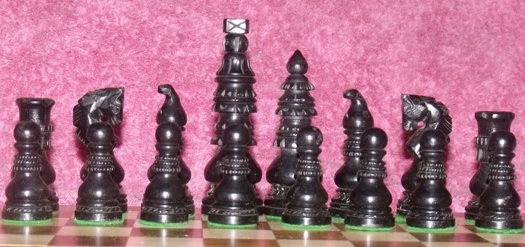 Chess Set Church Design Ebonised