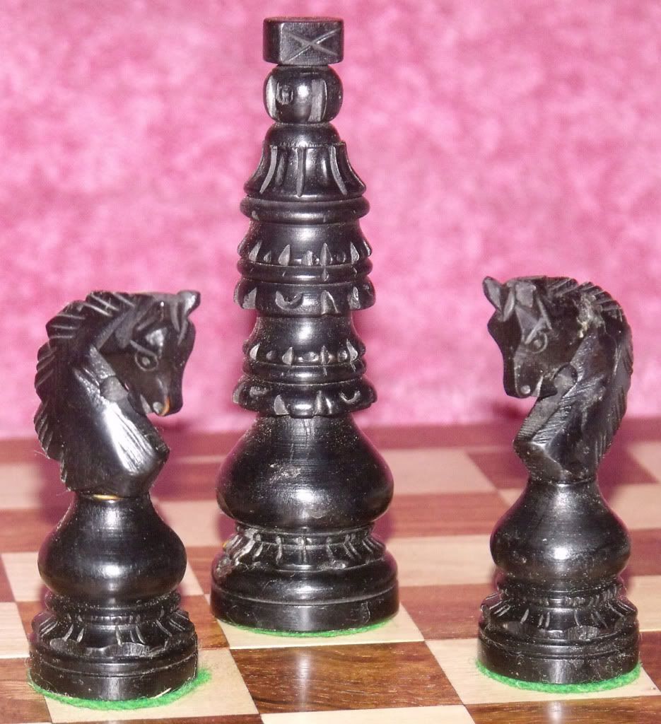 Chess Set Church Design Ebonised