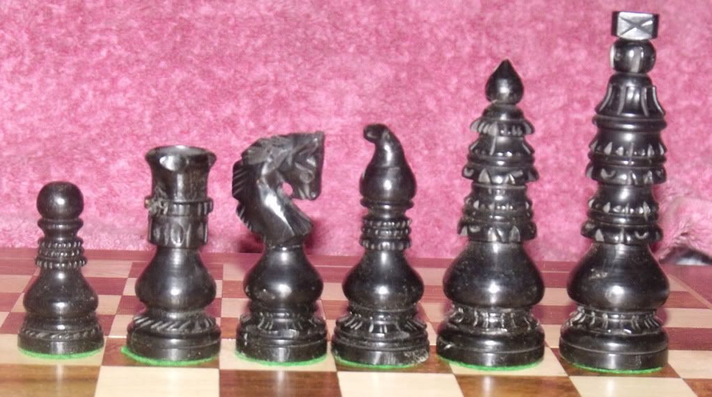 Chess Set Church Design Ebonised