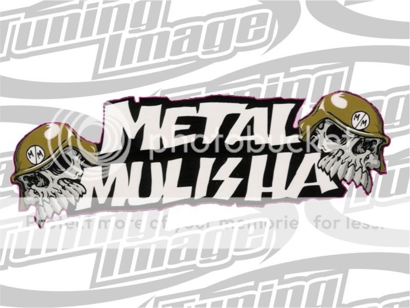 PEGATINA VINILO STICKER TUNING HELLA FLUSH MOTO metal mulisha  