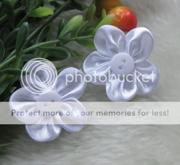   flowers with button Appliques Craft DIY Wedding U pick A1003  