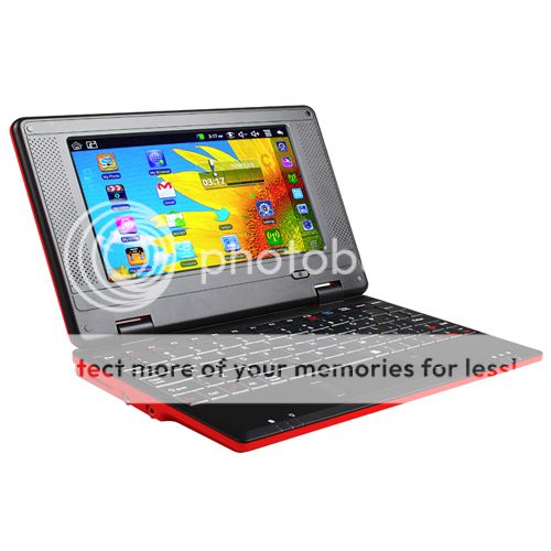 New Android 2 2 Mini Netbook Notebook Laptop 709A 4GB HD 800MHz 32 Bit 