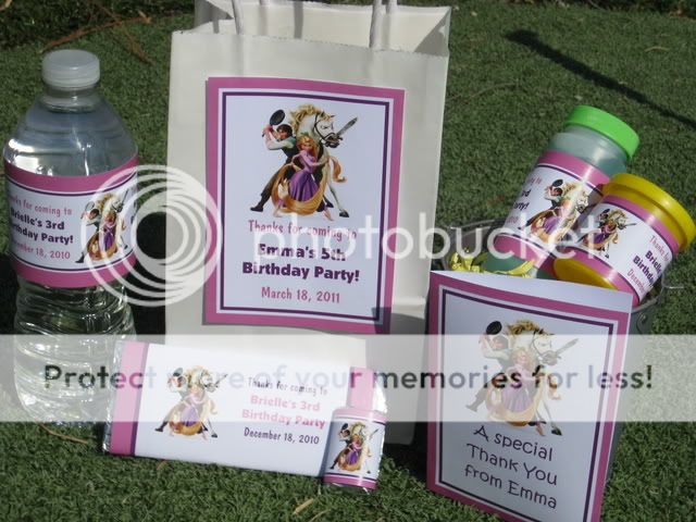  Large Vertical Favor Tag (on treat bag), Water Wrapper, Large 