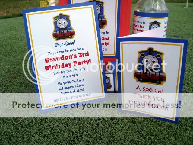   Birthday PDF CD w/ Invitation Favor Tag Water Candy Gum Wrapper  