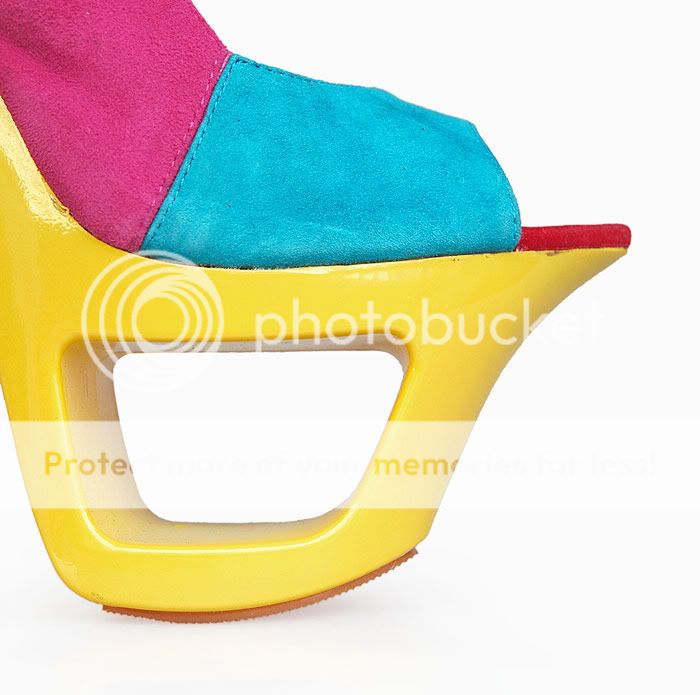 Runway Multicolor Beyonce Cutout Double Platform Sandal  